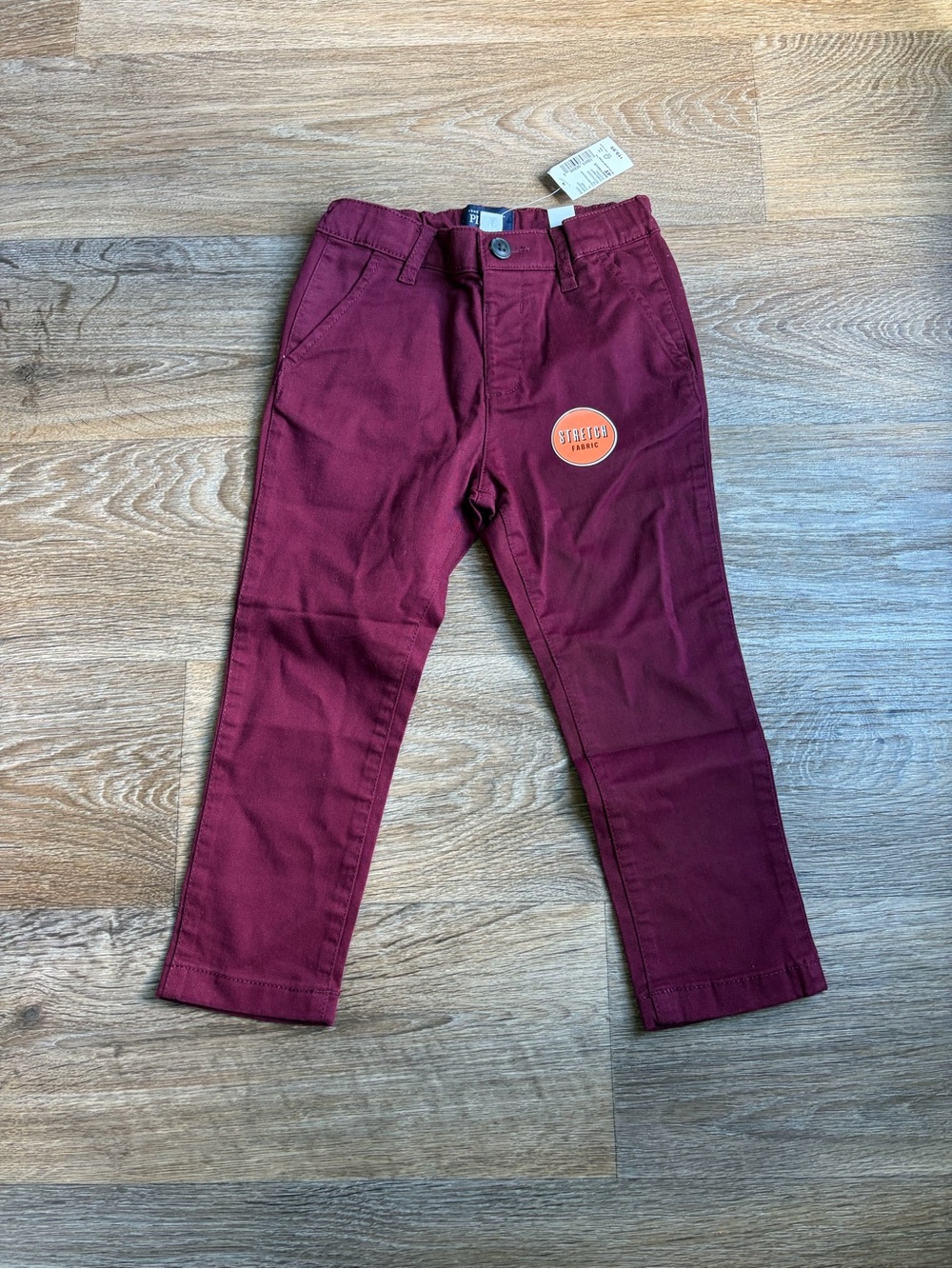 The Children's Place Maroon Stretch Twill Pants